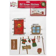 Elf Behaving Badly Christmas House Stickers